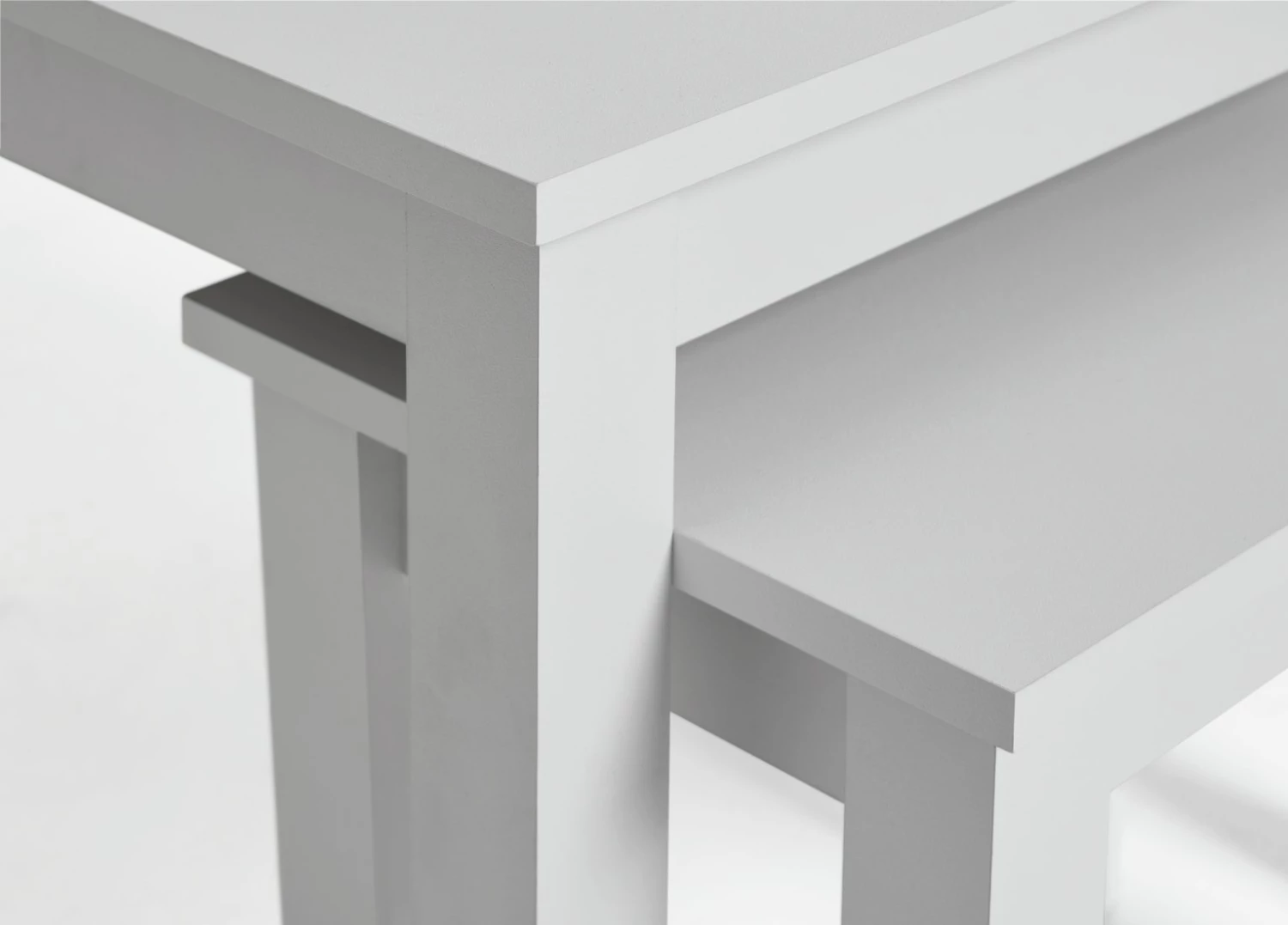 On Sale - Habitat Nest Of 2 Tables White Nest Of Tables 5 On Sale - Habitat Nest Of 2 Tables White Nest Of Tables - Image 5