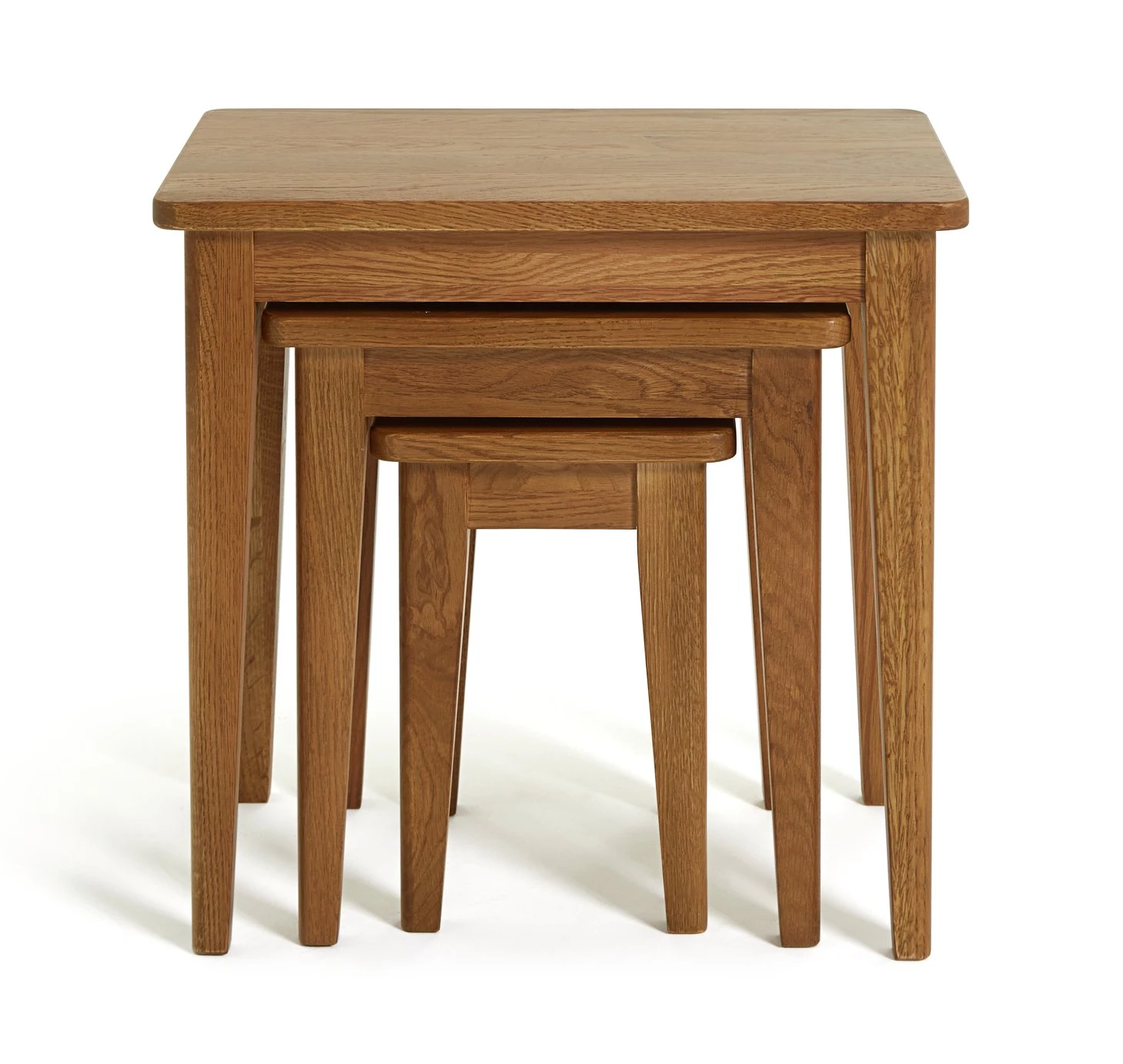 The Surprise Price - Habitat Nest Of 3 Tables Solid Oak Nest Of Tables 2 The Surprise Price - Habitat Nest Of 3 Tables Solid Oak Nest Of Tables - Image 2