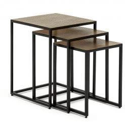 On Sale - Habitat Raza Nest Of 3 Tables Brass Nest Of Tables