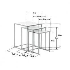On Sale - Habitat Raza Nest Of 3 Tables Brass Nest Of Tables -Furniture Tables store online unnamed file 677