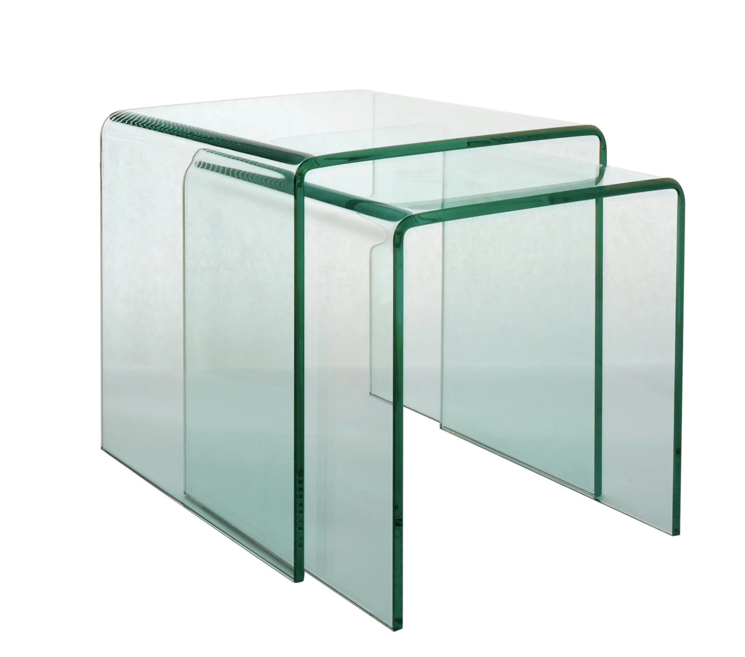 Discount - Habitat Gala Set Of 2 Glass Nested Tables Nest Of Tables 1 Discount - Habitat Gala Set Of 2 Glass Nested Tables Nest Of Tables