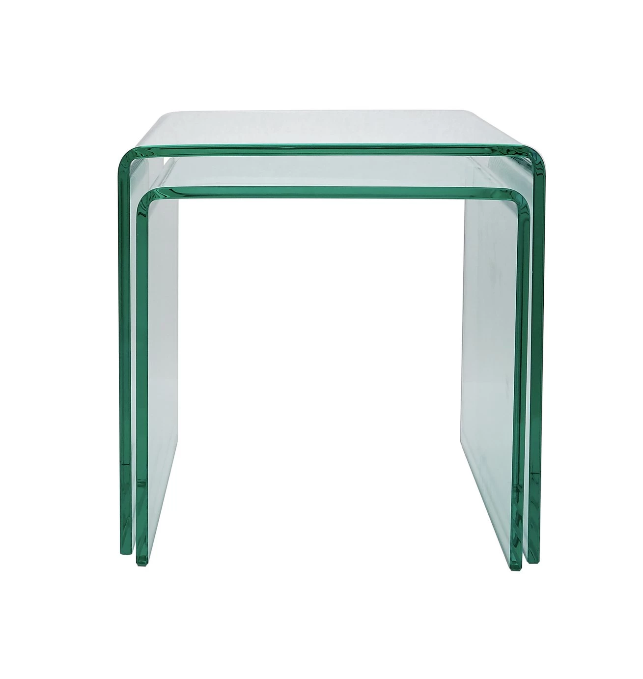 Discount - Habitat Gala Set Of 2 Glass Nested Tables Nest Of Tables 3 Discount - Habitat Gala Set Of 2 Glass Nested Tables Nest Of Tables - Image 3