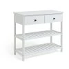 Flash Sale - Habitat 2 Drawer Console Table White Furniture