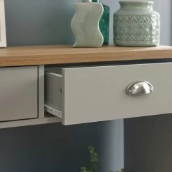 The Surprise Price - GFW Lancaster 2 Drawer Console Table Grey Furniture -Furniture Tables store online unnamed file 743