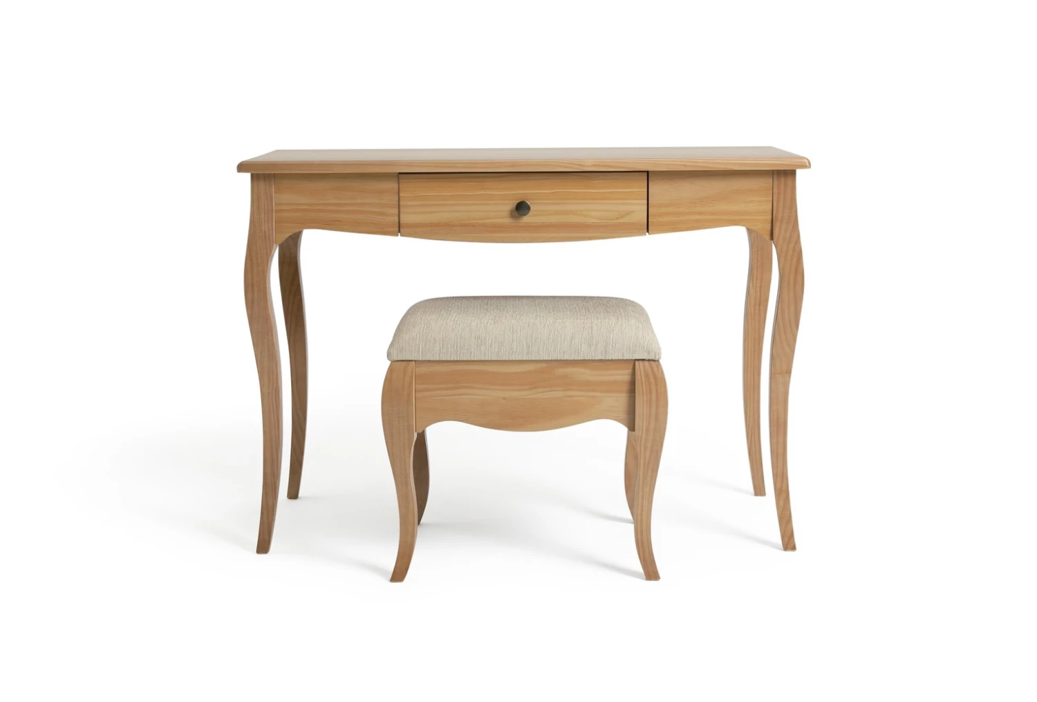 The Surprise Price - Habitat Margot 1 Drawer Dressing Table & Stool Oak Furniture 3 The Surprise Price - Habitat Margot 1 Drawer Dressing Table & Stool Oak Furniture - Image 3