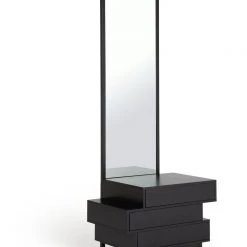 On Sale - Habitat Greenwich 3 Drawer Storage Dresser With MirrorBlack Dressing Tables