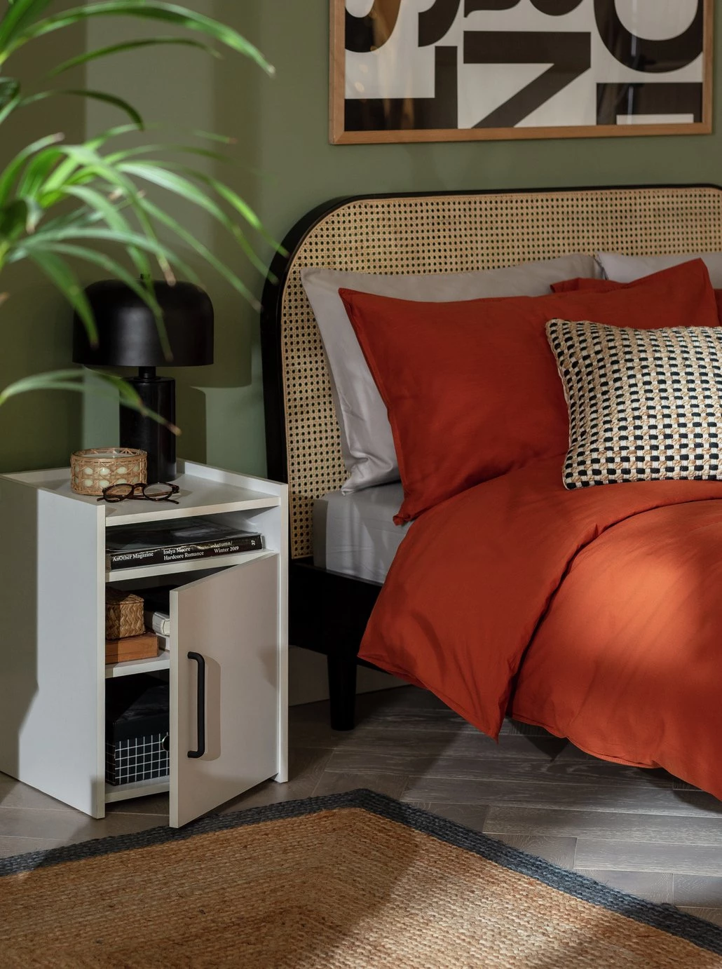 The Surprise Price - Habitat Oldham 1 Door Bedside Table White Bedside Tables 2 The Surprise Price - Habitat Oldham 1 Door Bedside Table White Bedside Tables - Image 2